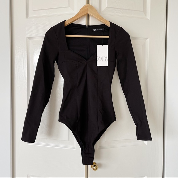 Zara Sweetheart Neckline Bodysuit Size XS - Picture 6 of 10